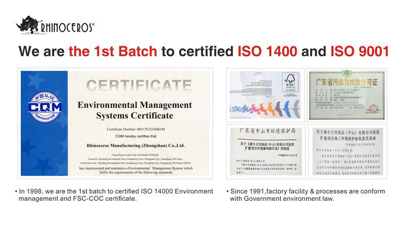 ISO certificate ISO certificate