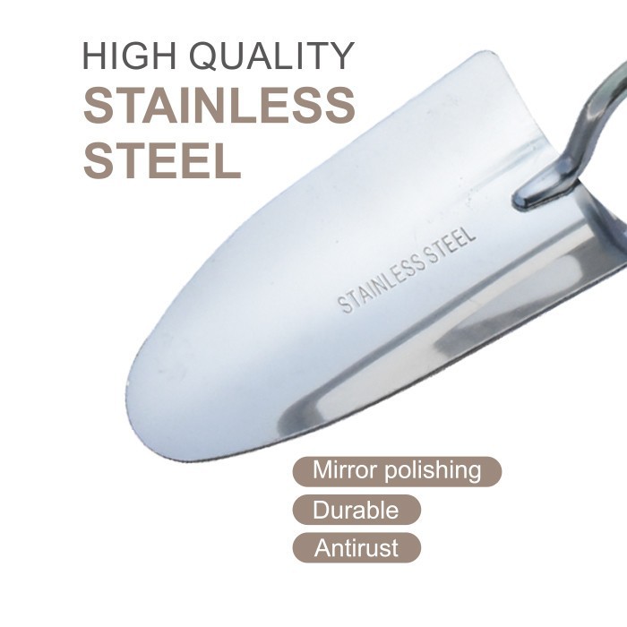 stainless steel hand trowel
