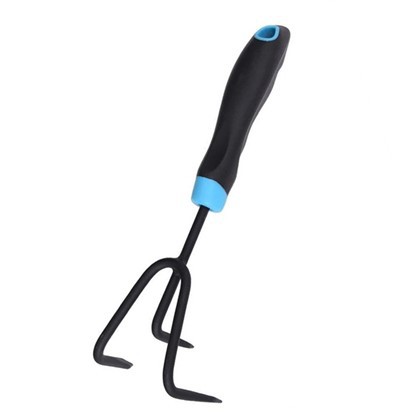 3 tinti coltivatore a mano in acciaio carbone nero